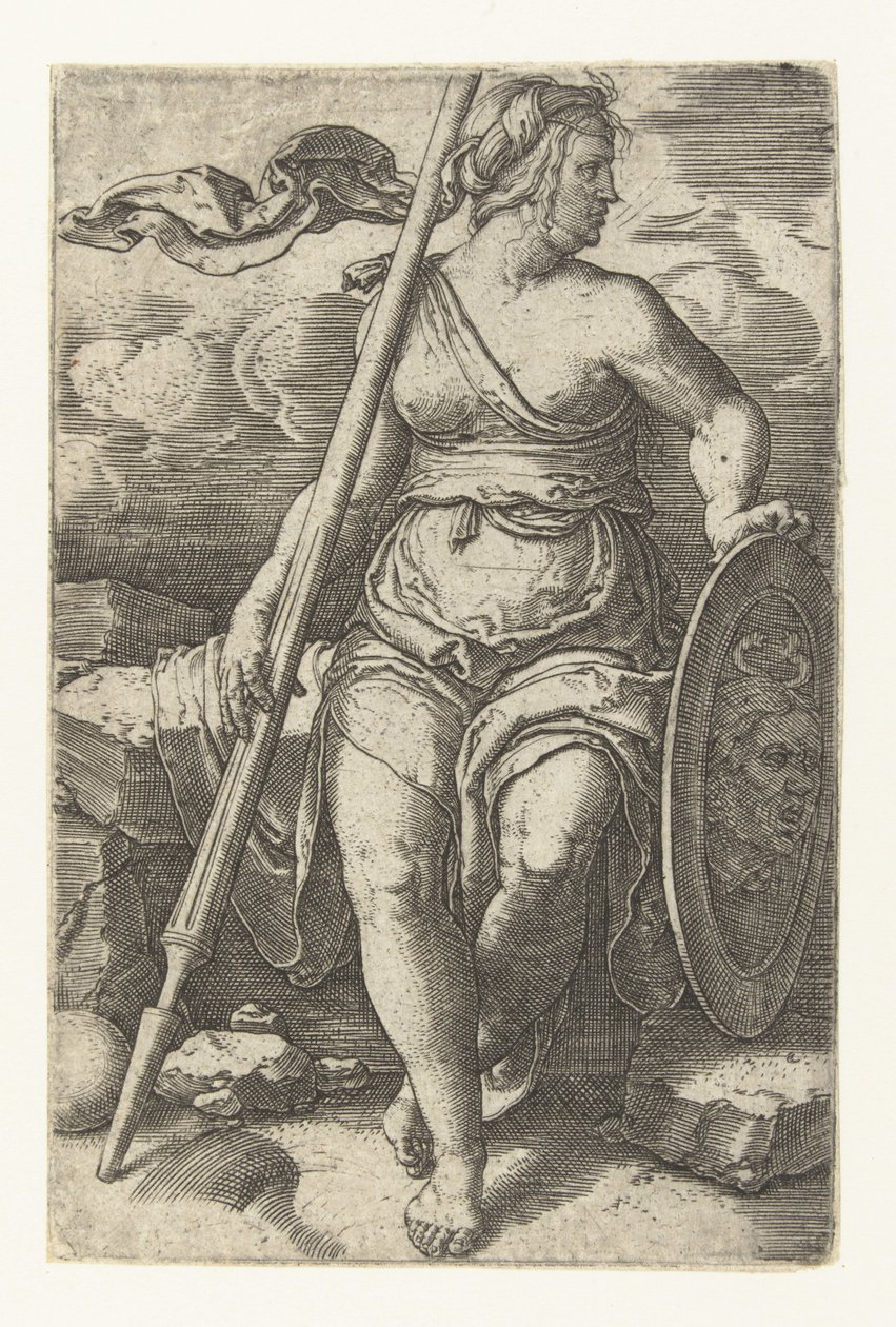 Pallas Athéna - Lucas van Leyden