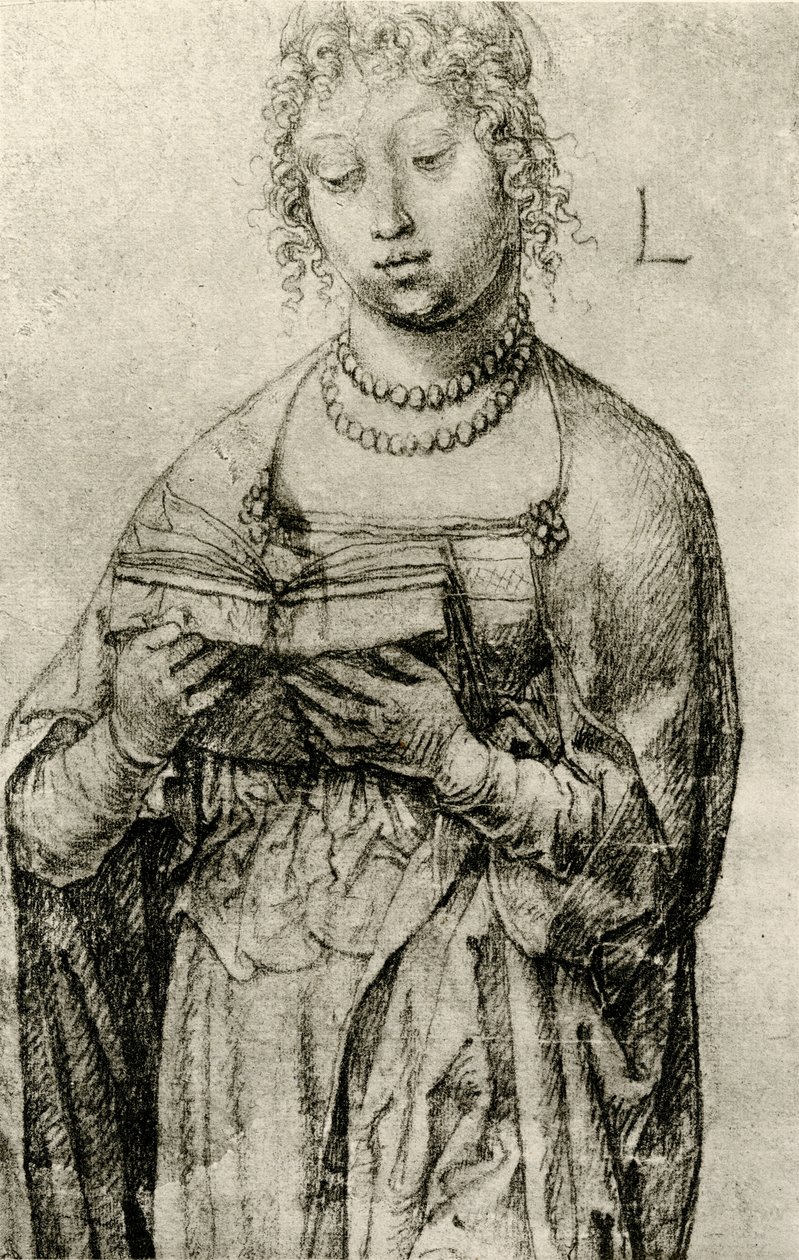 Fille lisant - Lucas van Leyden