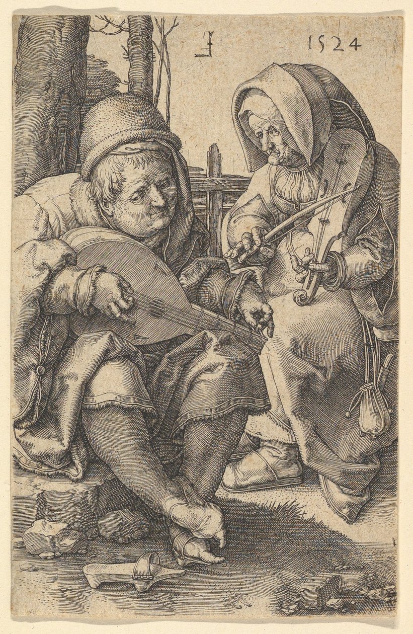 Les musiciens, 1524 - Lucas van Leyden