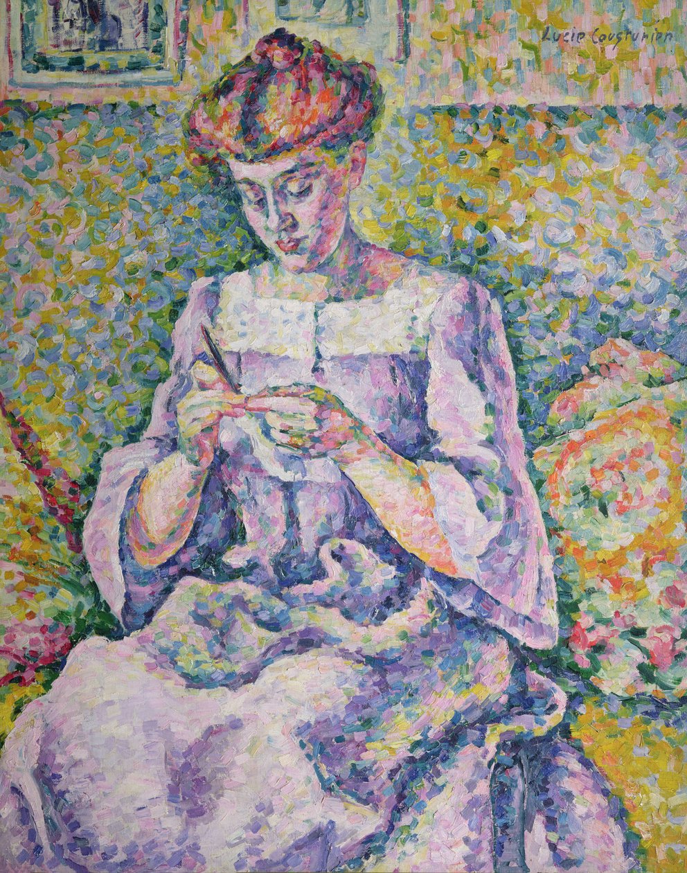 Femme crochetant, 1908 - Lucie Cousturier