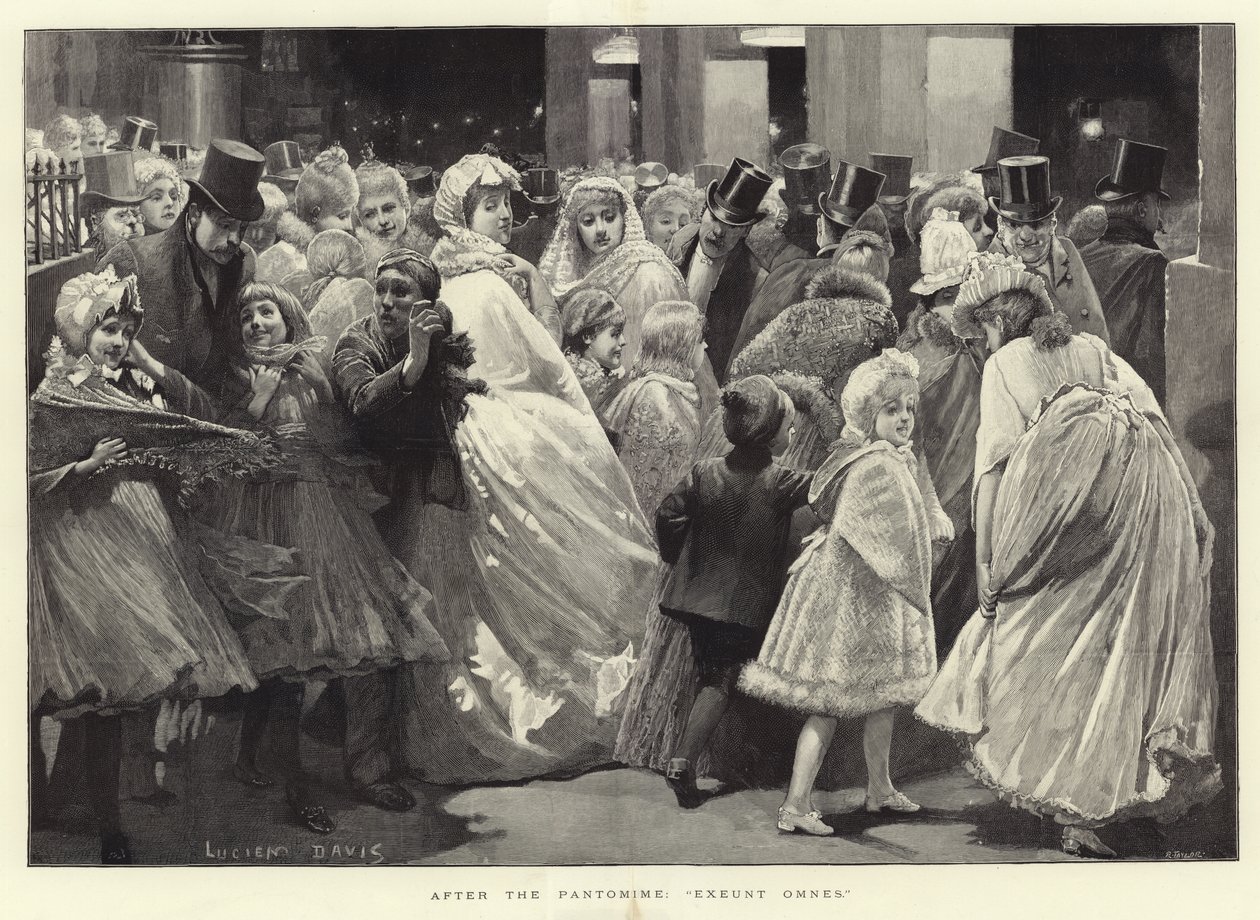 Après la pantomime (gravure) - Lucien Davis