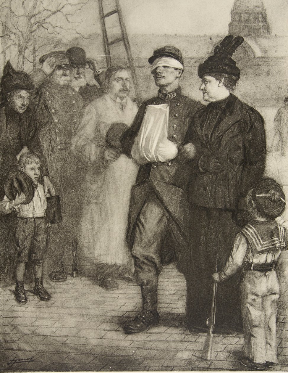 Accueillir les blessés - Lucien Hector Jonas