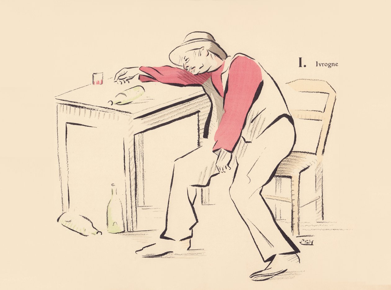 I. Ivrogne - Lucien L. (active 1904) Henreaux