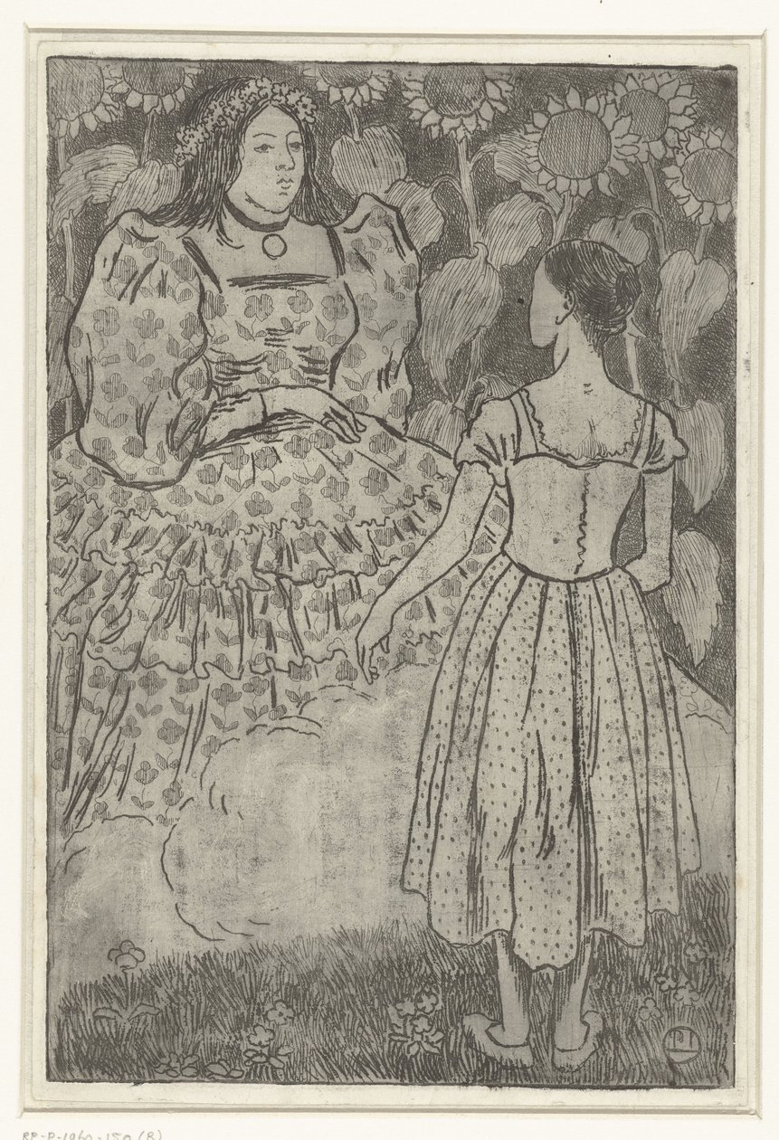 La fée apparaît à Cendrillon - Lucien Pissarro