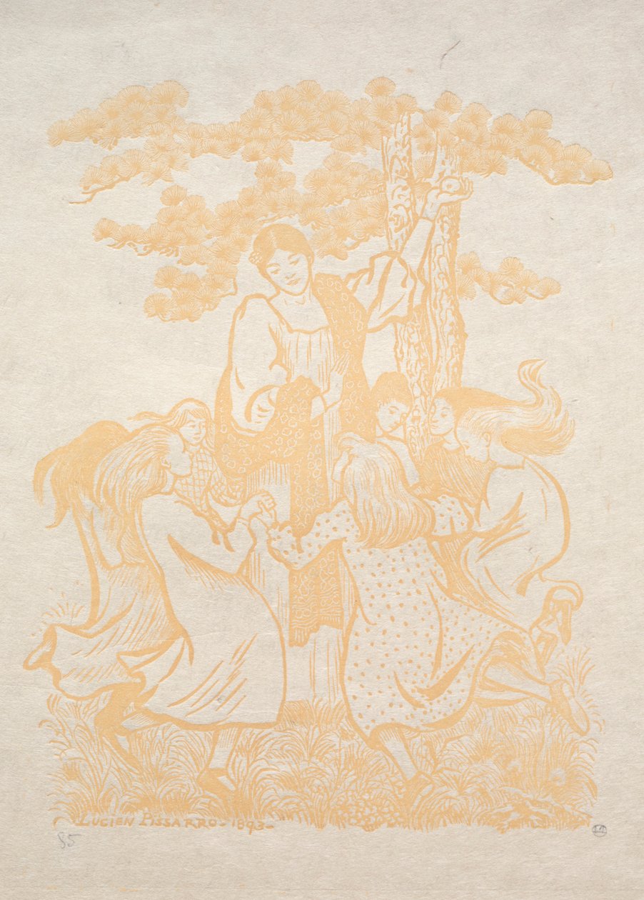 Illustration 25 : La Ronde, 1893 - Lucien Pissarro