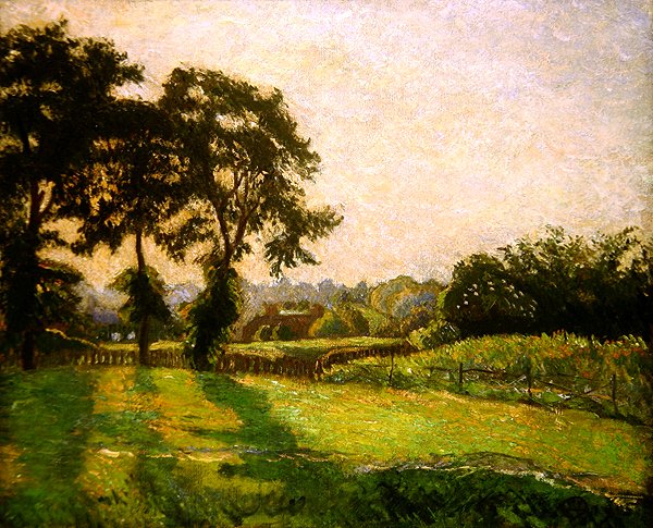 Coucher de soleil, Finchingfield, juin - Lucien Pissarro