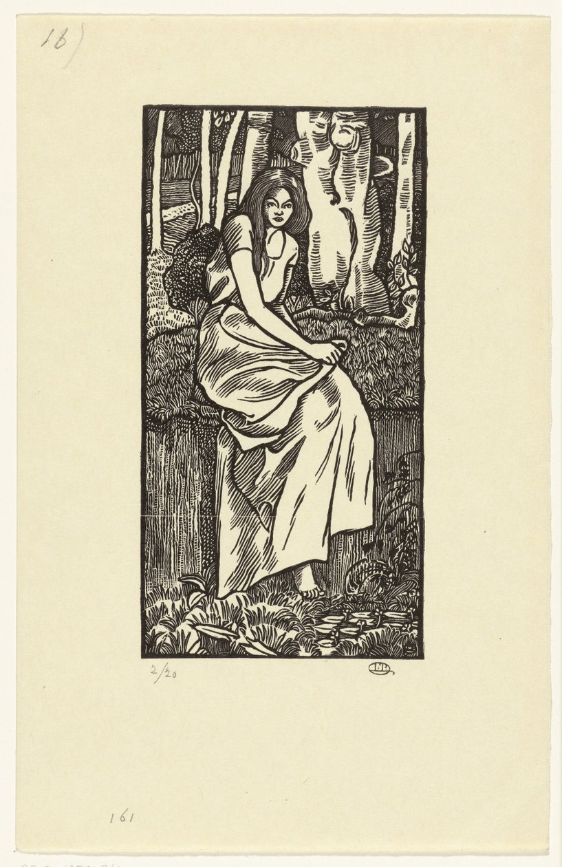 Fille des bois - Lucien Pissarro