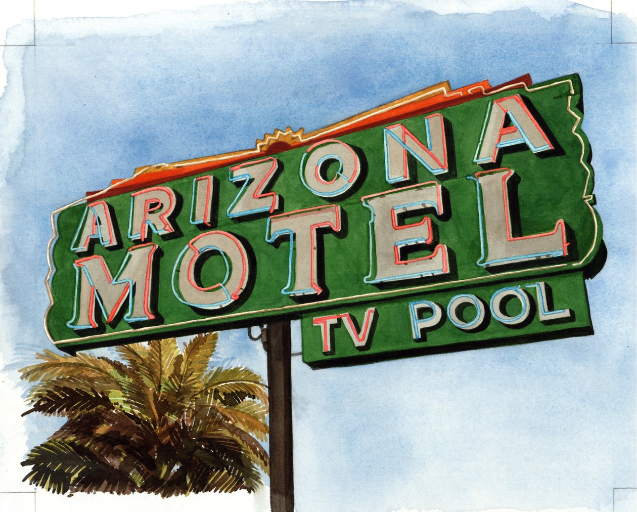 Arizona Motel sur la 6e Avenue, 2004 - Lucy Masterman