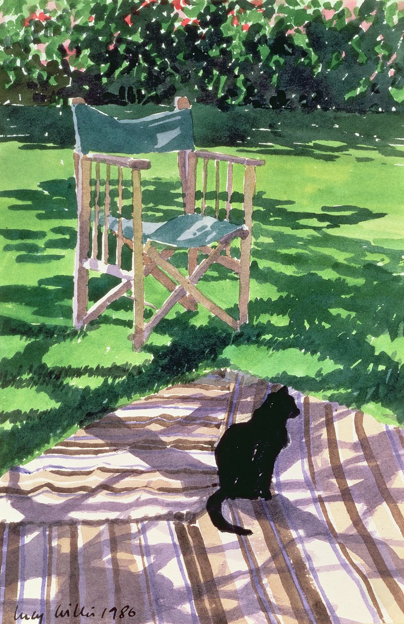 Chat noir et tacheture, 1986 - Lucy Willis