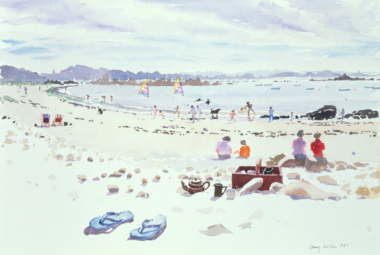 Cobo Bay, Guernesey, 1987 - Lucy Willis