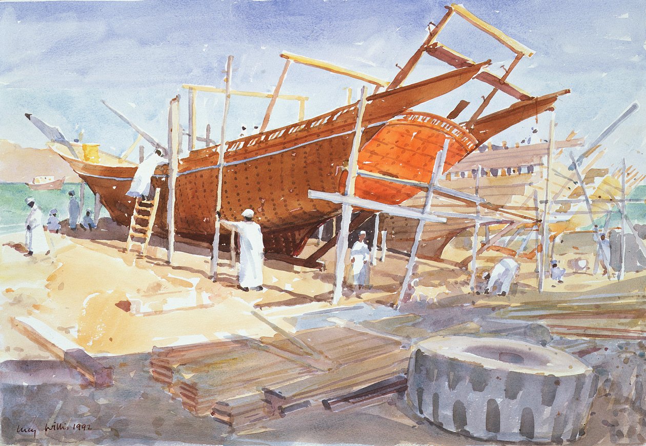 Chantier de boutres, Sur, 1992 - Lucy Willis