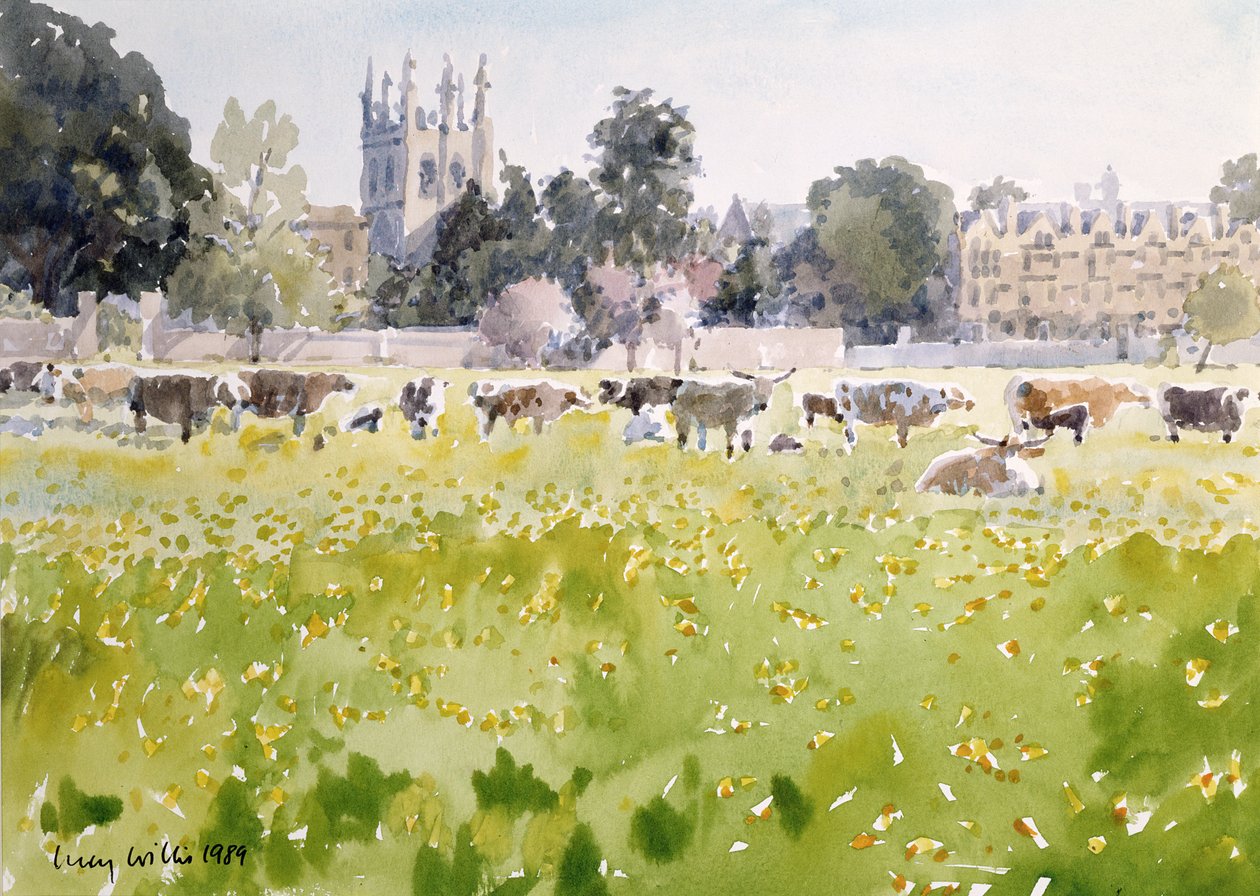 Vue sur Christ Church Meadows, 1989 - Lucy Willis