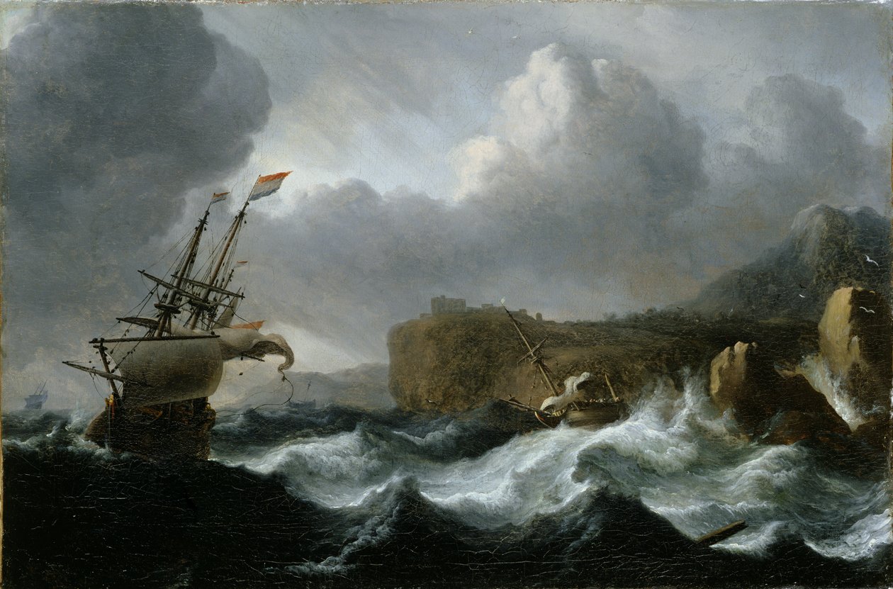 Mer orageuse - Ludolf Backhuysen