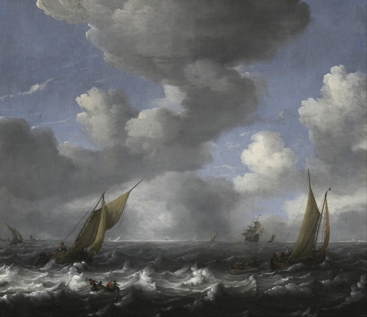 Paysages marins et bateaux de pêche - Ludolf Bakhuizen