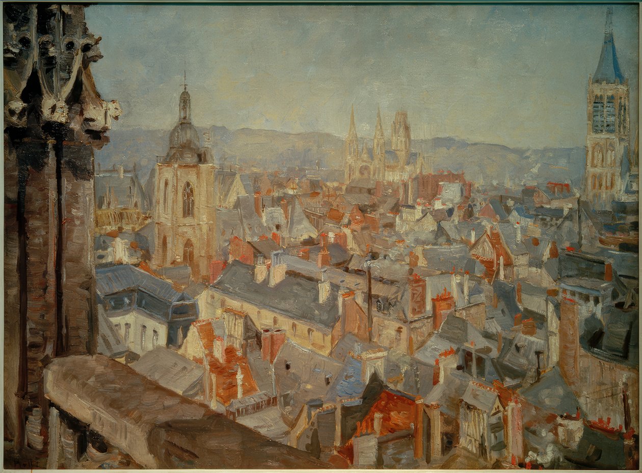 Vue sur les toits de Rouen - Ludovic Piette