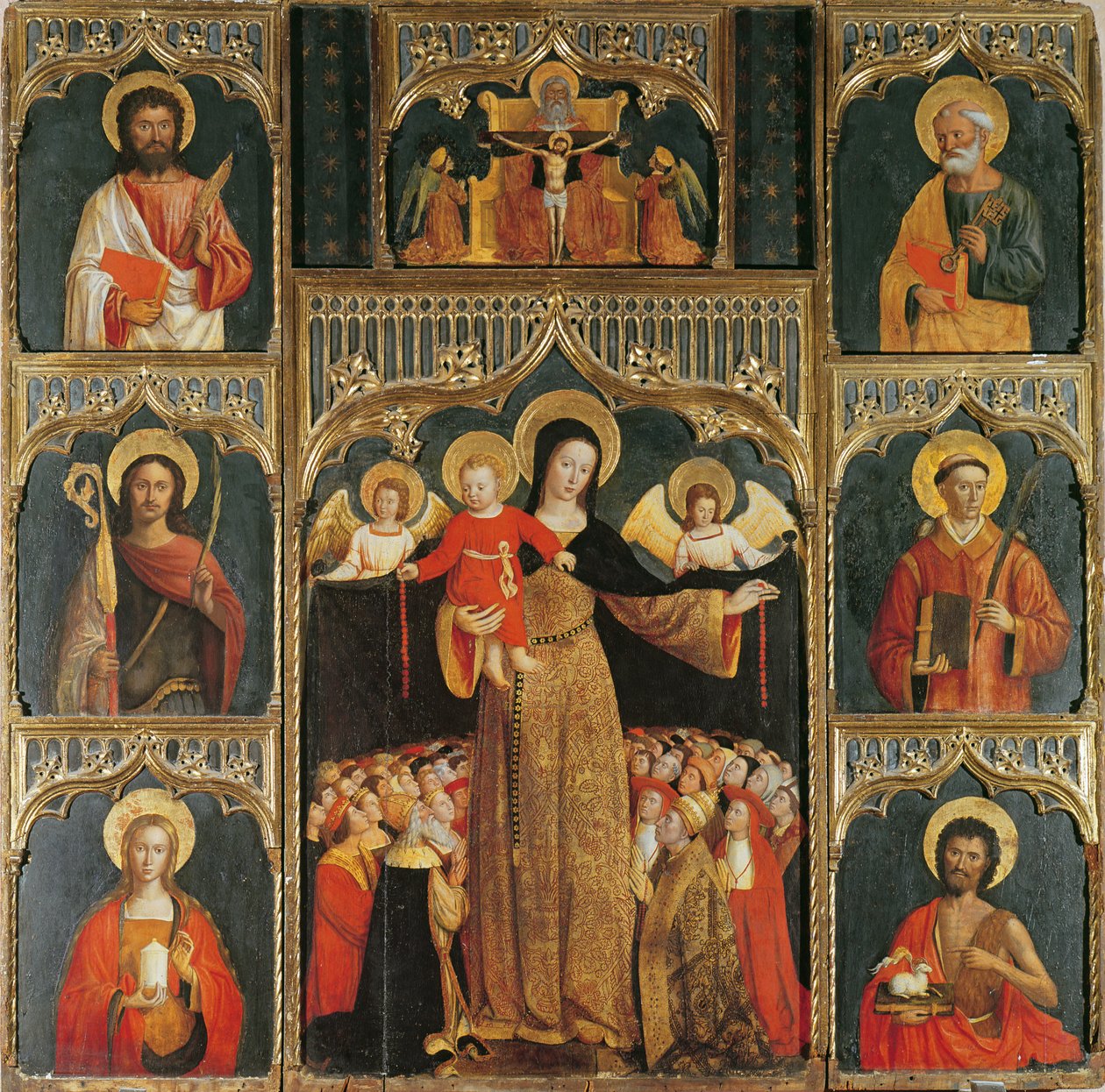 Retable de la Vierge du Rosaire, c.1500 - Ludovico Brea