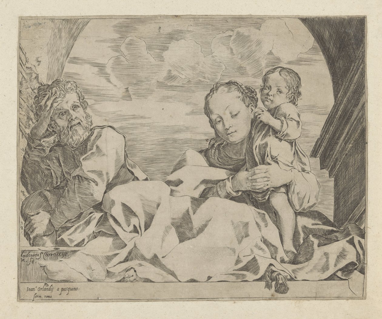 Sainte Famille sous une arche - Ludovico Carracci