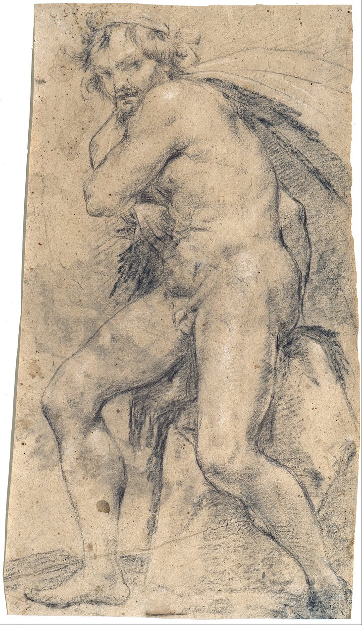 Male Nude (Hercules ) - Ludovico Carracci