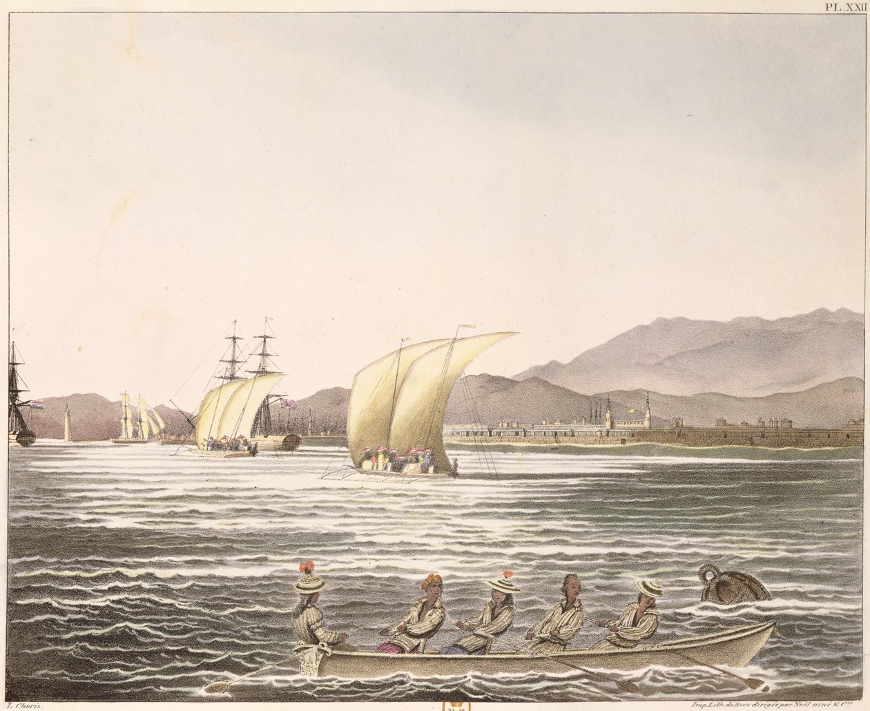 Vue de Manille, Philippines, 1826 - Ludwig Choris