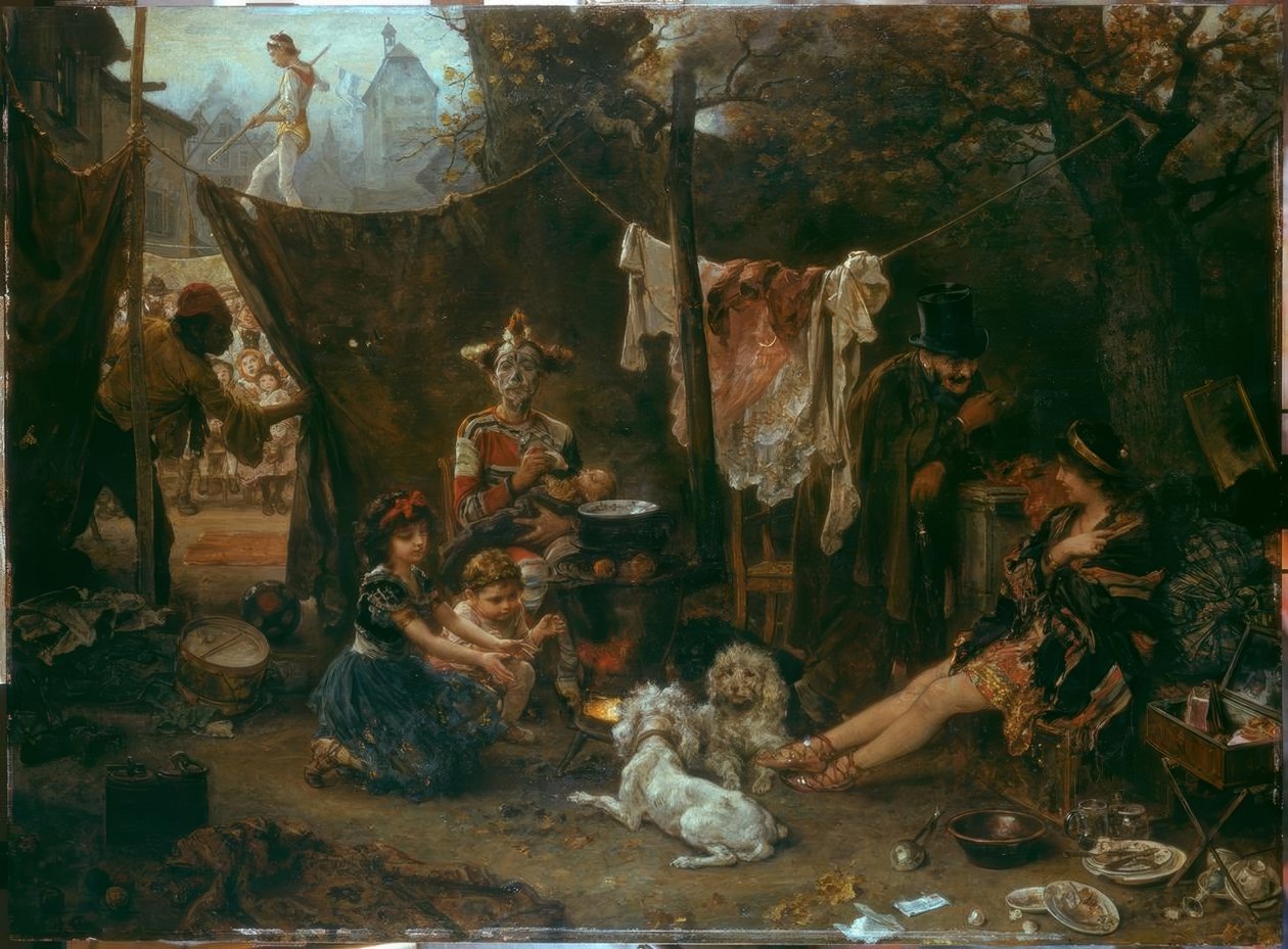 Derrière le rideau - Ludwig Knaus