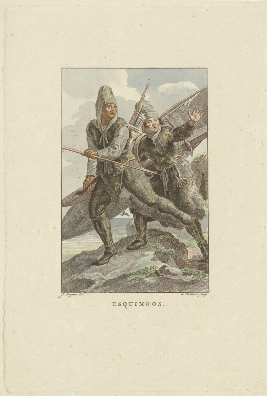 Inuit en fuite - Ludwig Gottlieb Portman