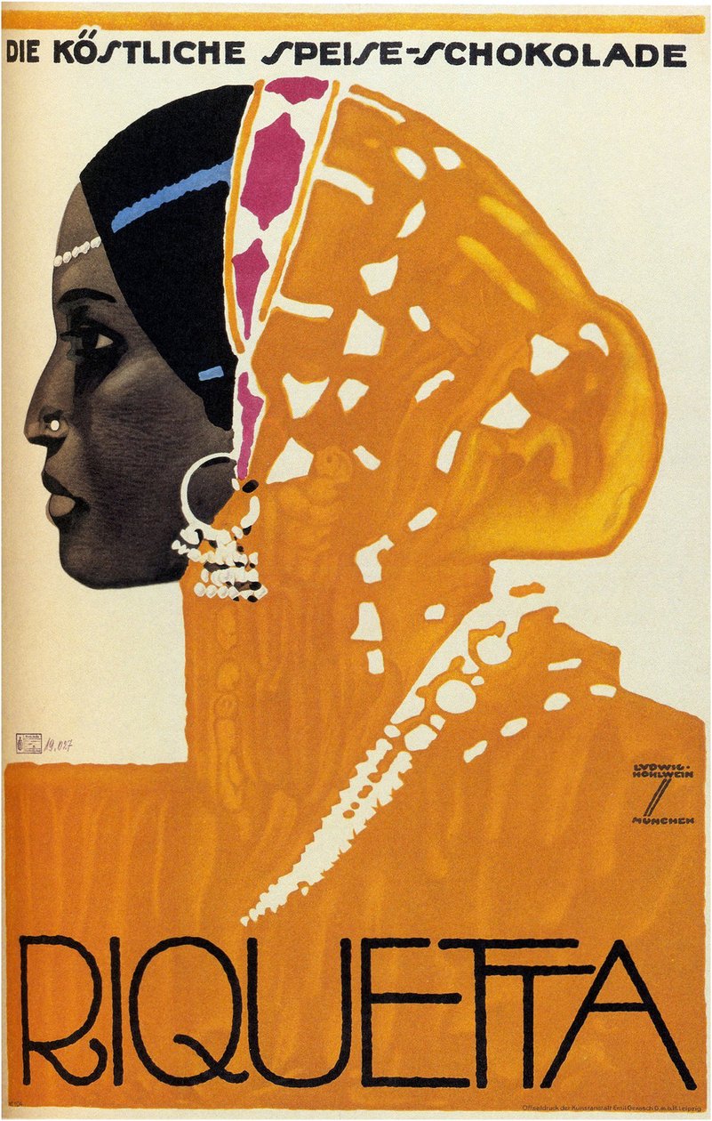 Riquetta Chocolat, 1925 - Ludwig Hohlwein