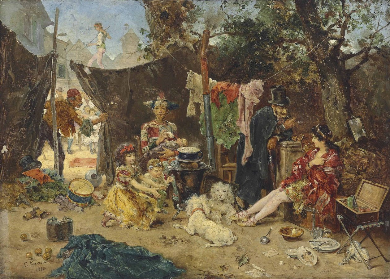 Les coulisses - Ludwig Knaus