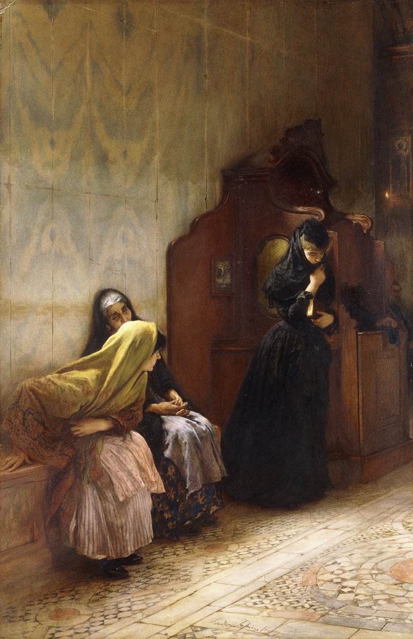 La Confession - Ludwig Passini
