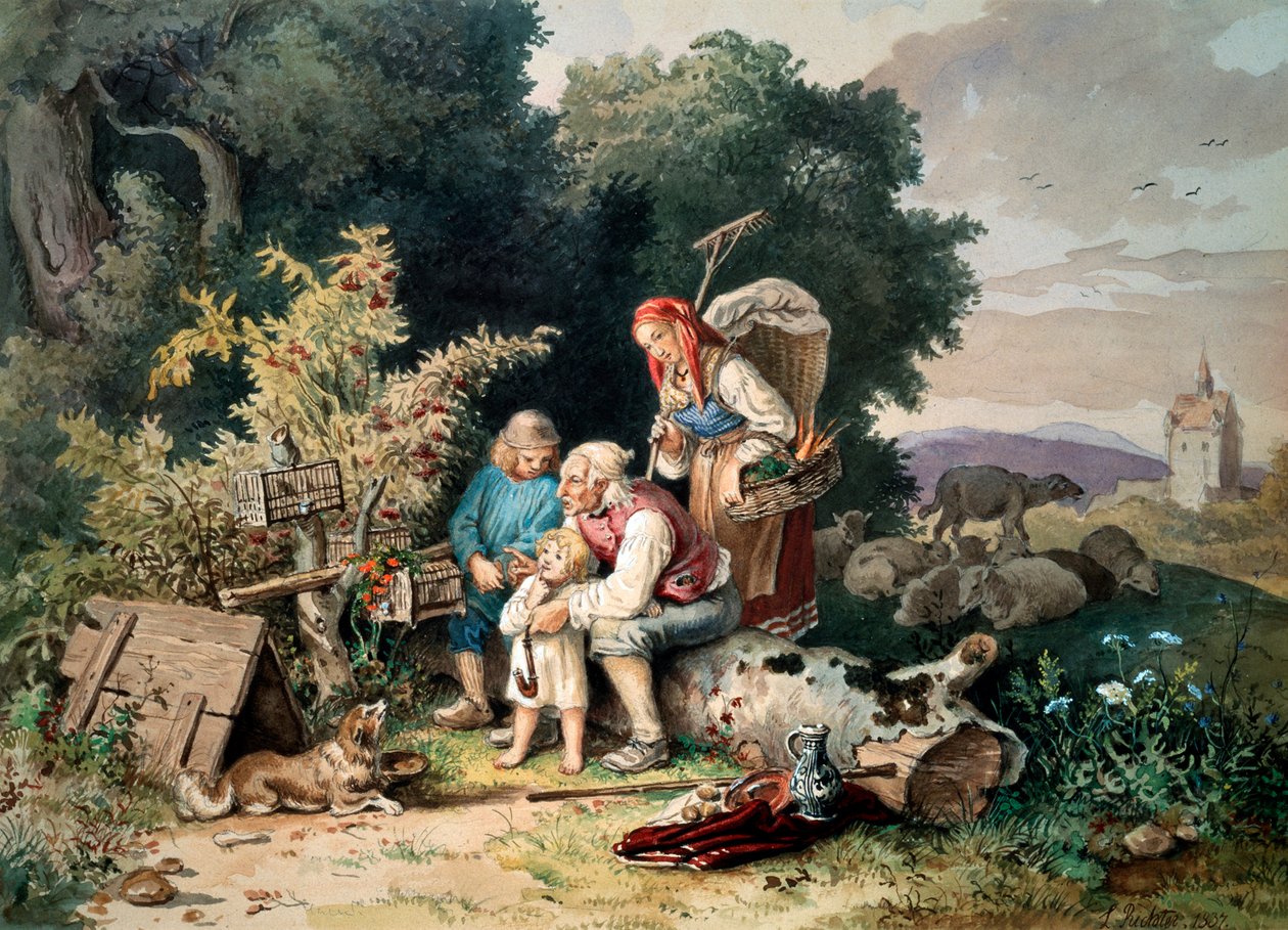 La famille du berger, 1837 - Ludwig Richter