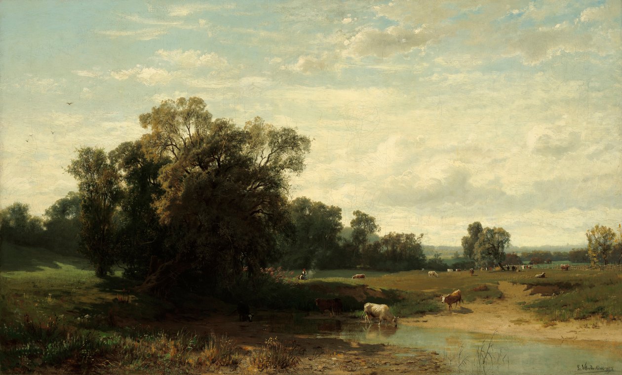 Pâturage au lever du jour - Ludwig Willroider