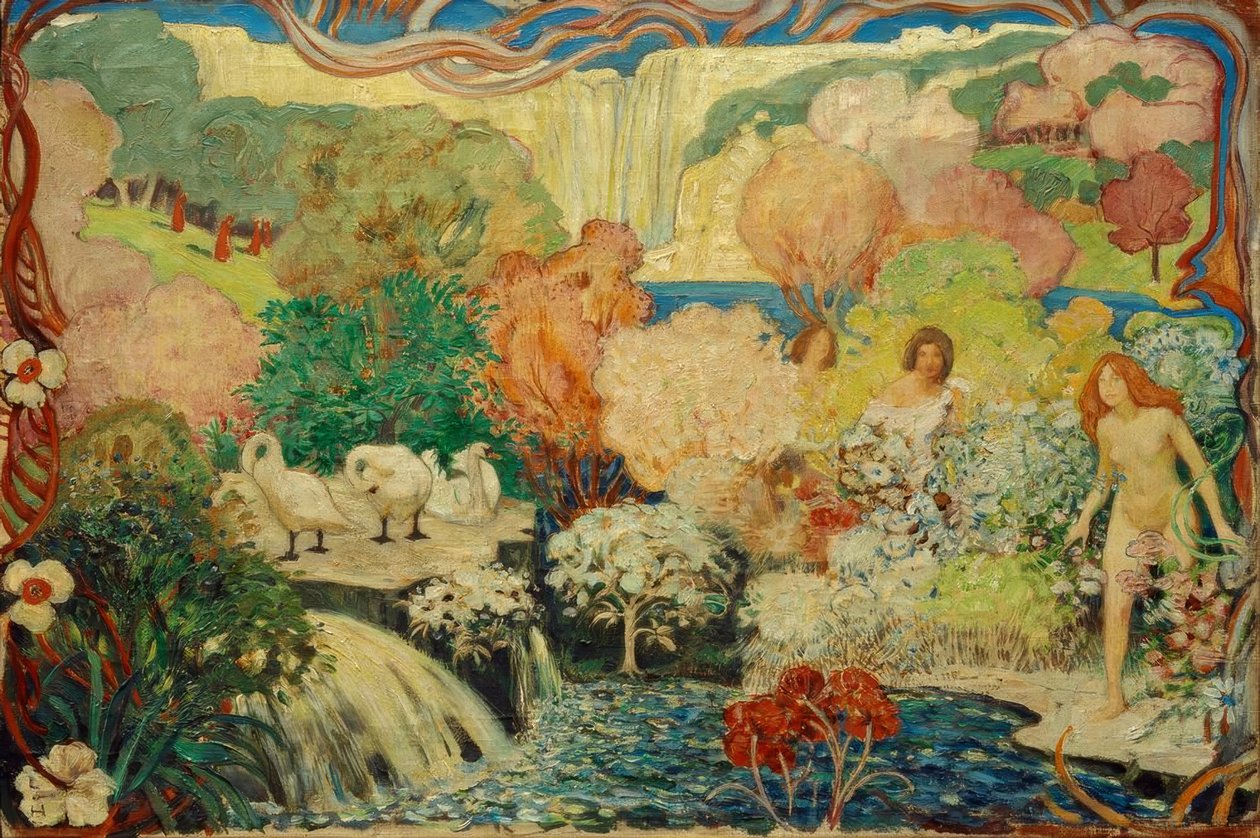 Magie des fleurs - Ludwig von Hofmann