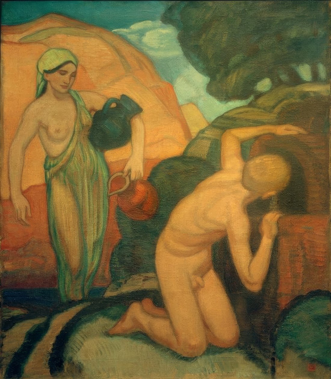 La source - Ludwig von Hofmann