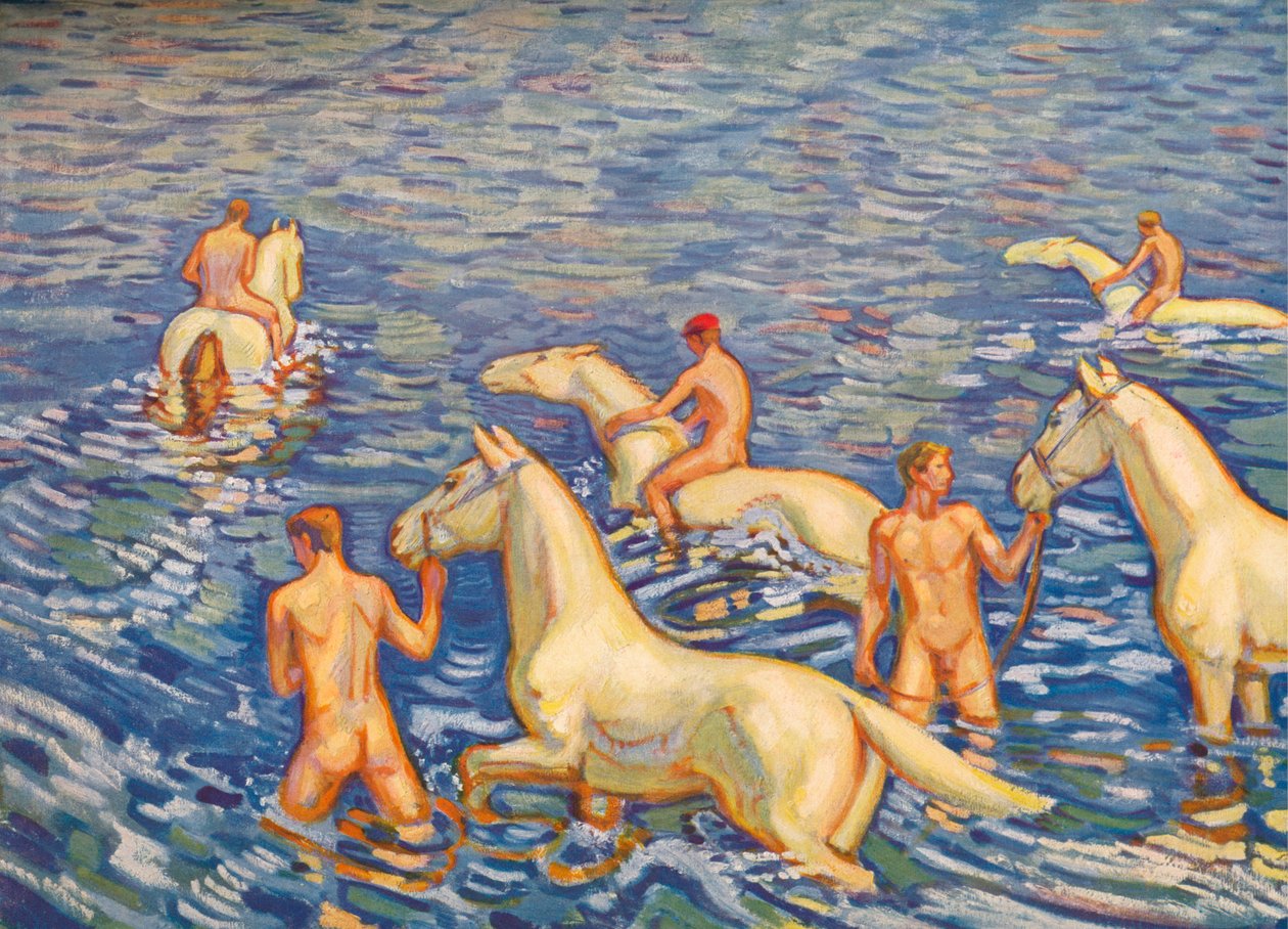 Le Cavalier de la mer - Ludwig von Hofmann