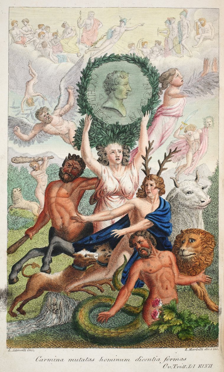 Frontispice, illustration des Métamorphoses d