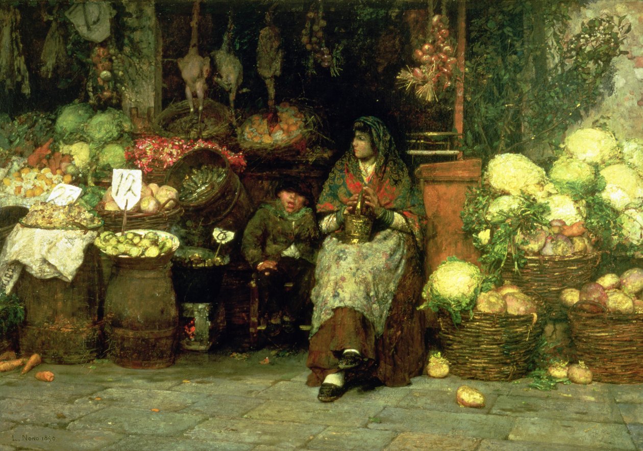 Le vendeur de légumes, 1890 - Luigi Nono