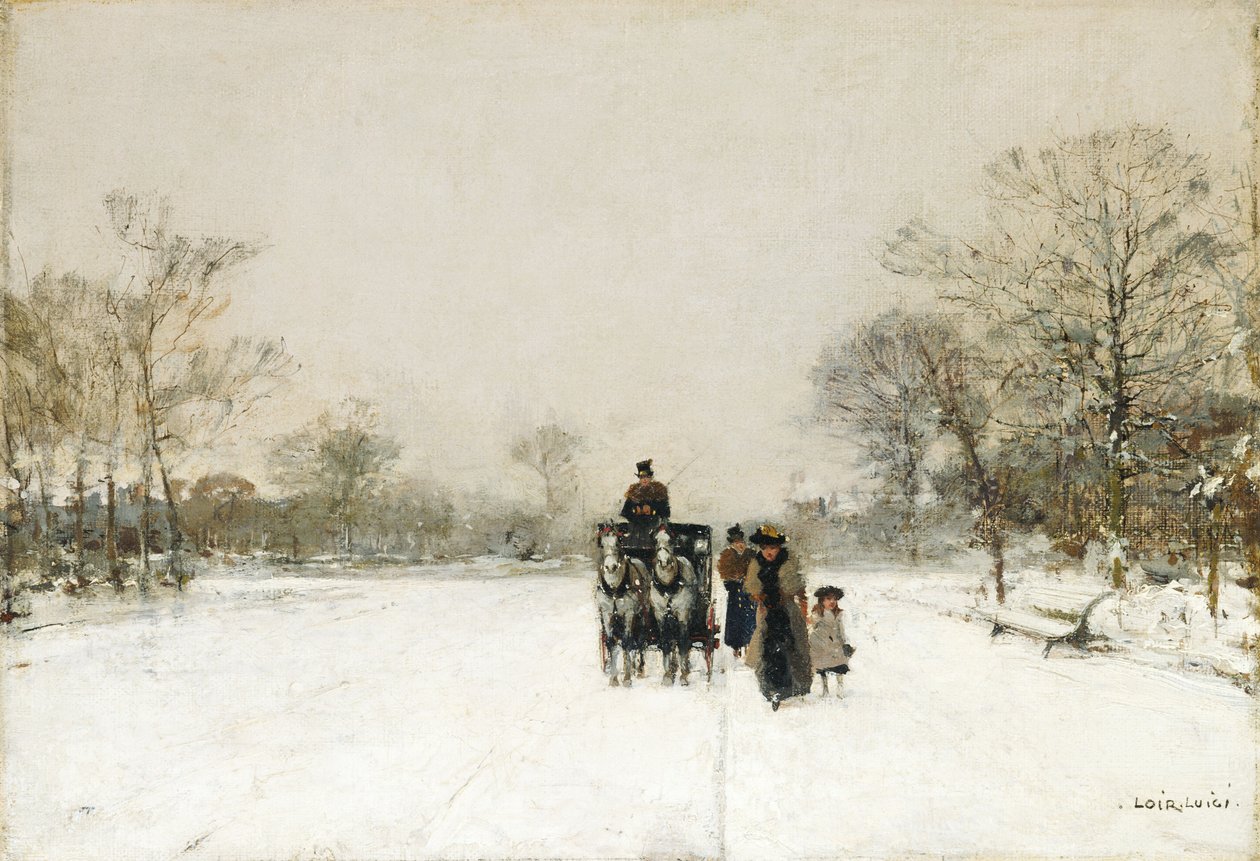 Dans la neige - Luigi Loir