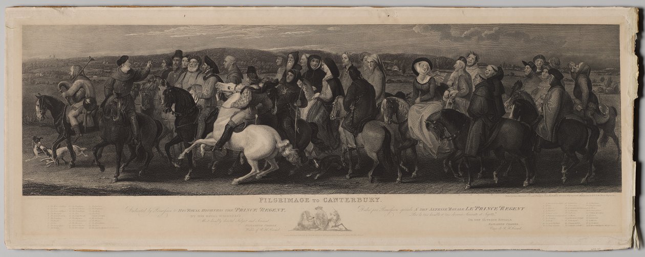 Pèlerinage à Canterbury - Luigi Schiavonetti
