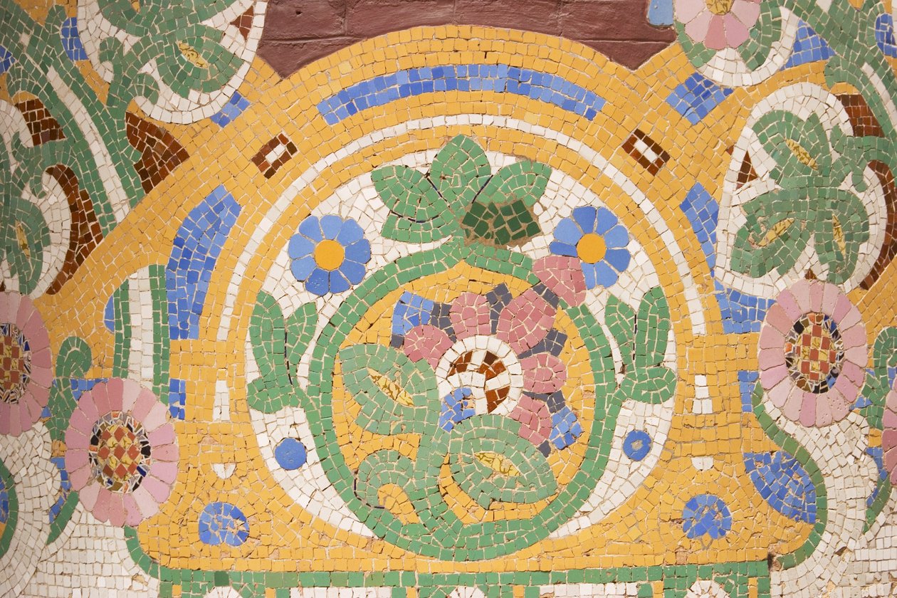 Détail de mosaïque, 1908 - Luis Domenech i Montaner