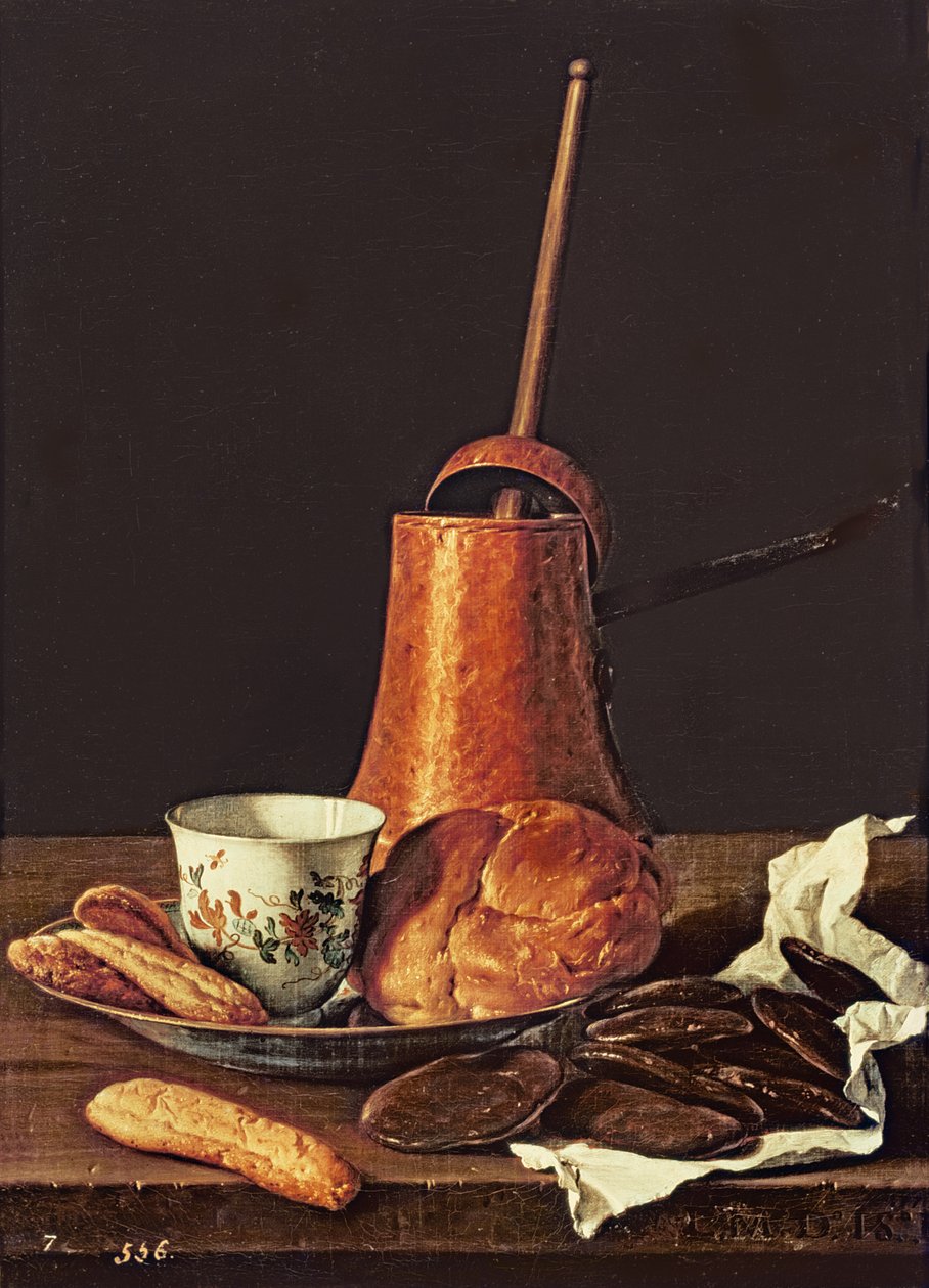 Nature Morte avec un Service à Chocolat, 1770 - Luis Egidio Melendez