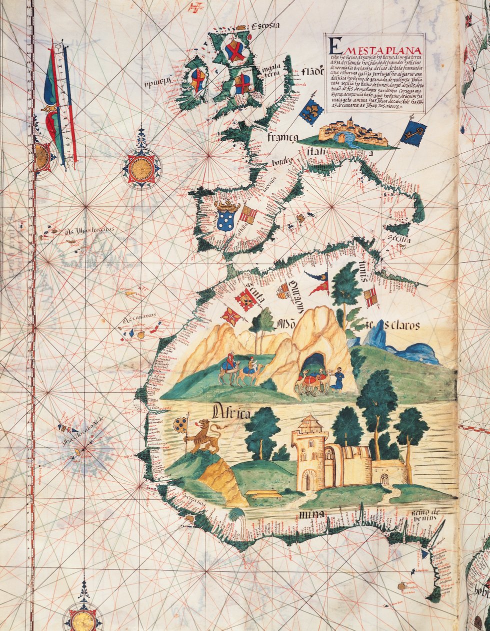 Fol.5v Carte de Grande-Bretagne, d