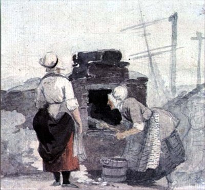 Deux Femmes à un Four - Luke attr. to Clennell