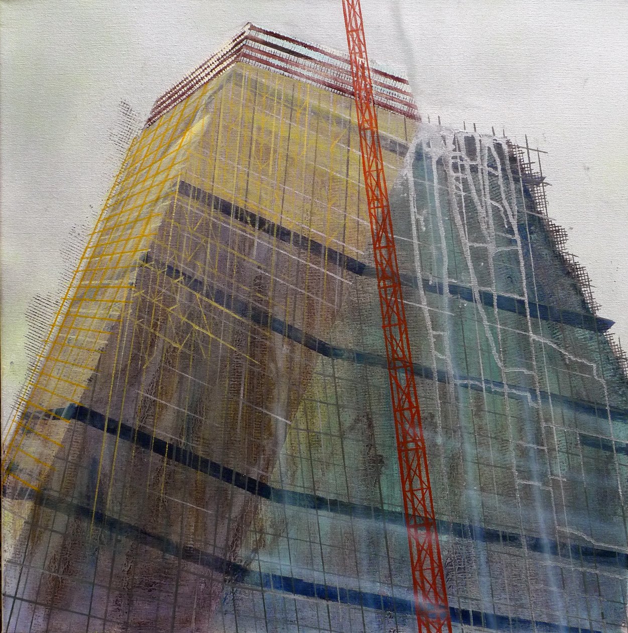 Metastructure IX, 2016 (oil on canvas) - Luke M Walker