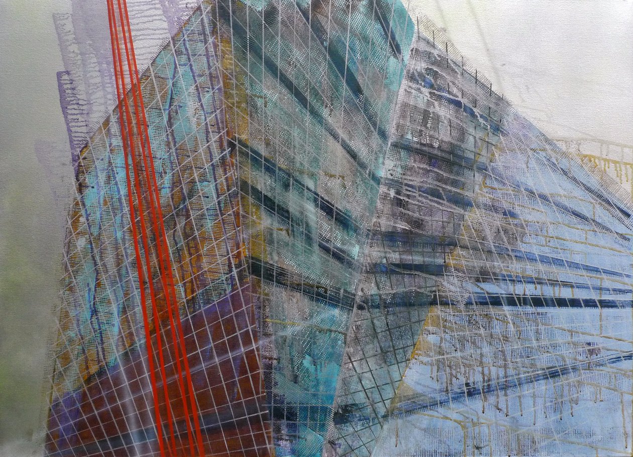 Métastructure VI, 2016 (huile sur toile) - Luke M Walker
