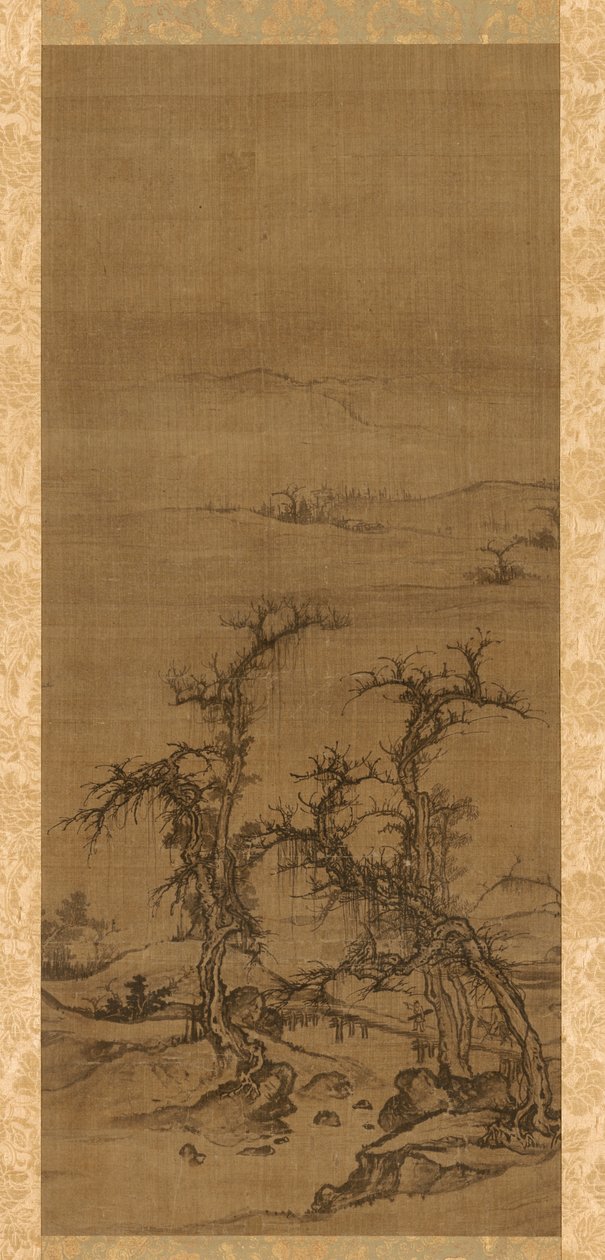 Portant un Qin en visite, 1271-1368 - Luo Zhichuan