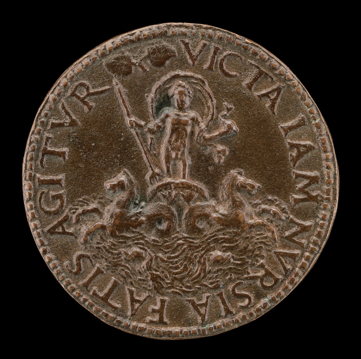 Neptune dans un char marin [verso] - Lysippus Junior