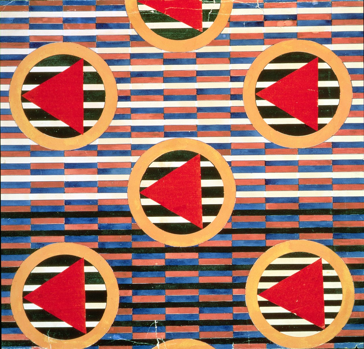 Triangles rouges dans des cercles - Lyubov Sergeevna Popova