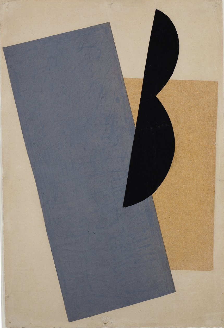 Composition Bleu-Jaune-Noir - Lyubov Sergeevna Popova