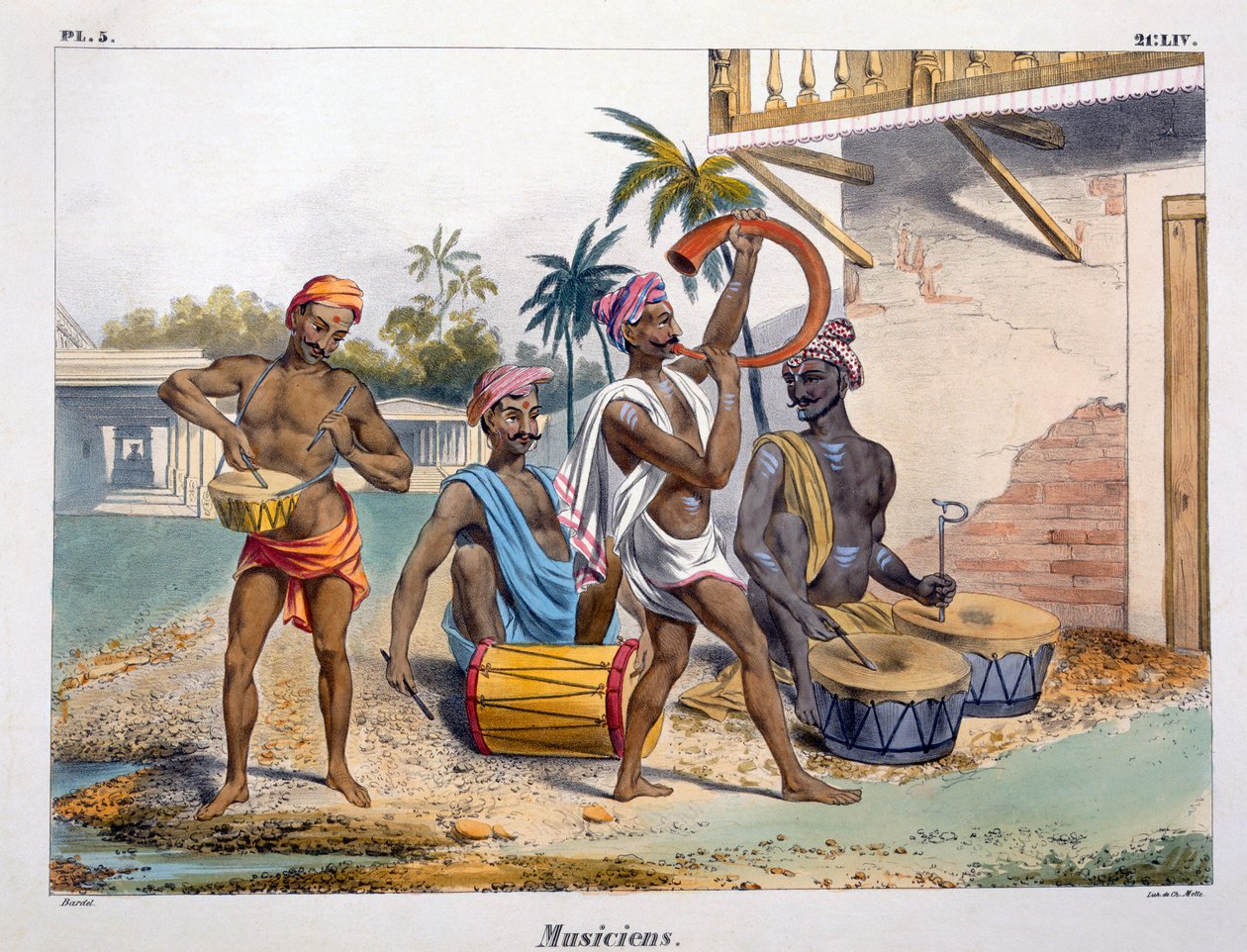 Musiciens, 1827-35 - M.E. Burnouf