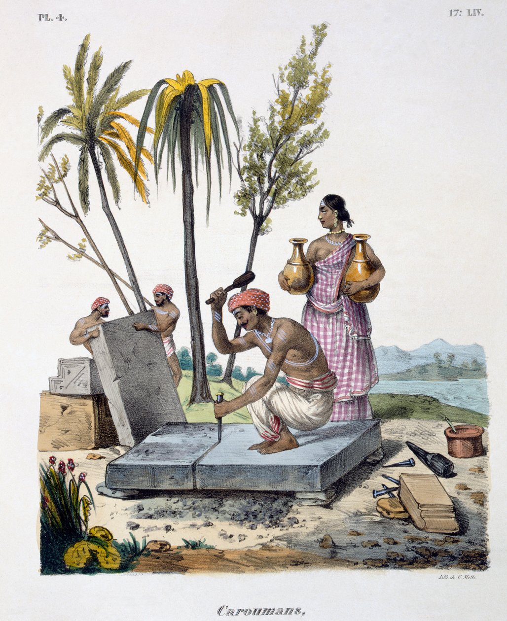 Tailleurs de pierre, 1827-35 - M.E. Burnouf