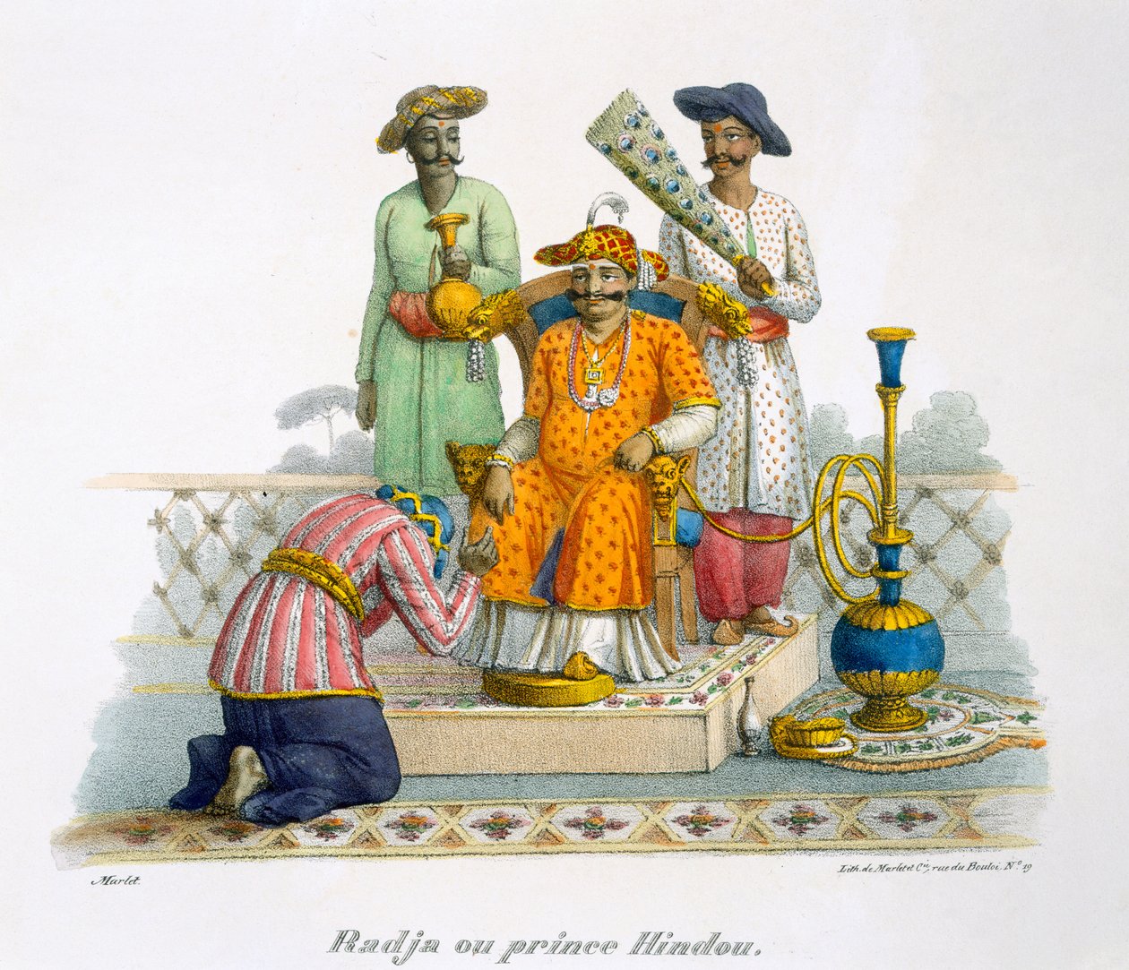 Un Raja, ou prince hindou, 1827-35 - M.E. Burnouf